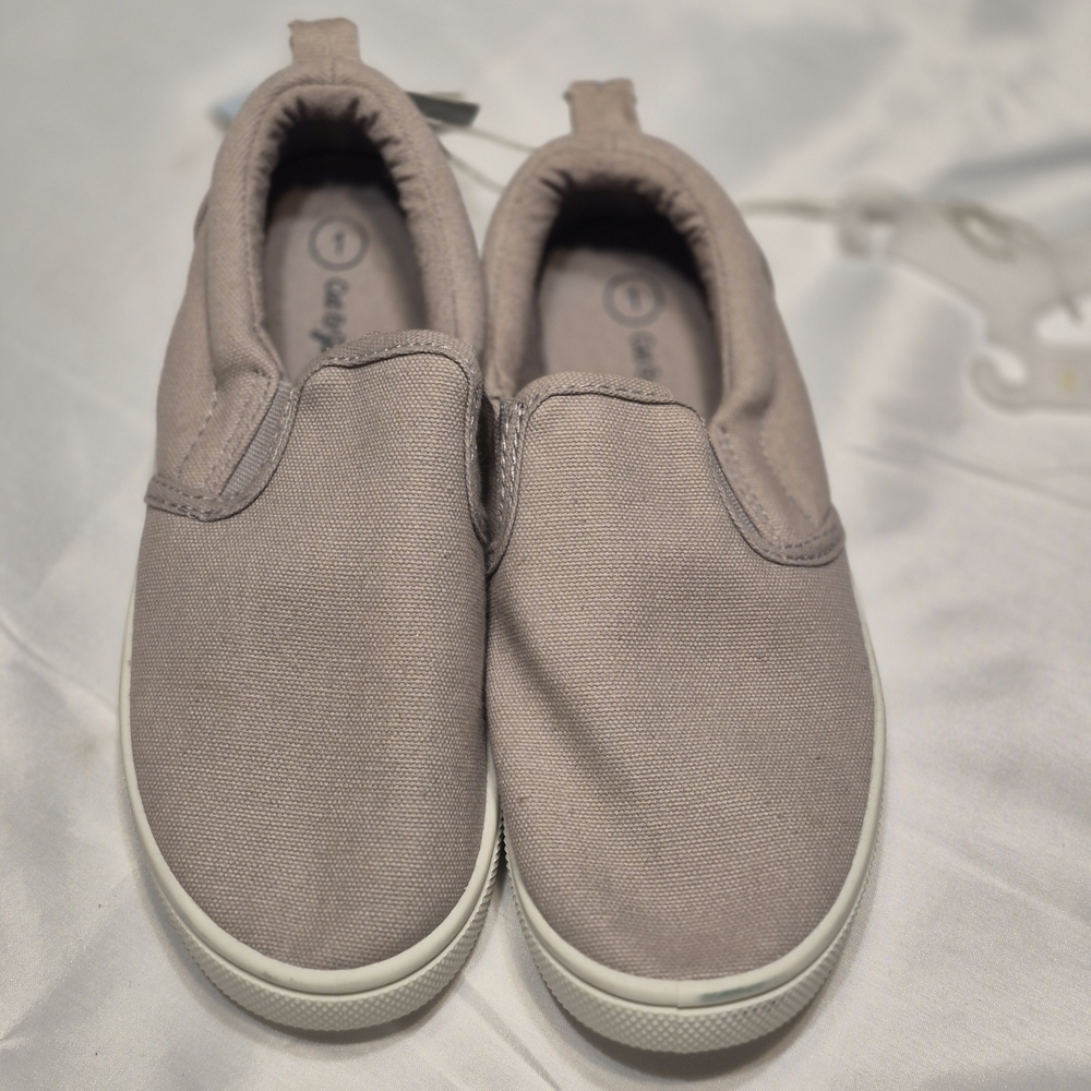 Gray Kids Slip-On Shoes